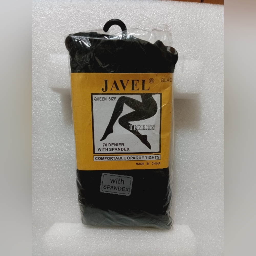 Javel Black Tights - Queen Size